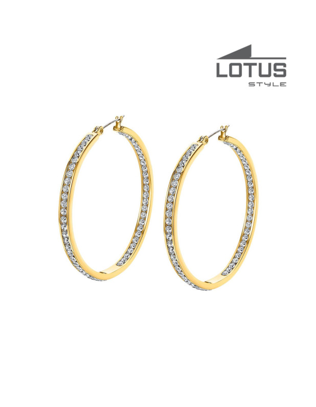 LOTUS STYLE WOMEN'S STAINLESS STEEL EARRINGS